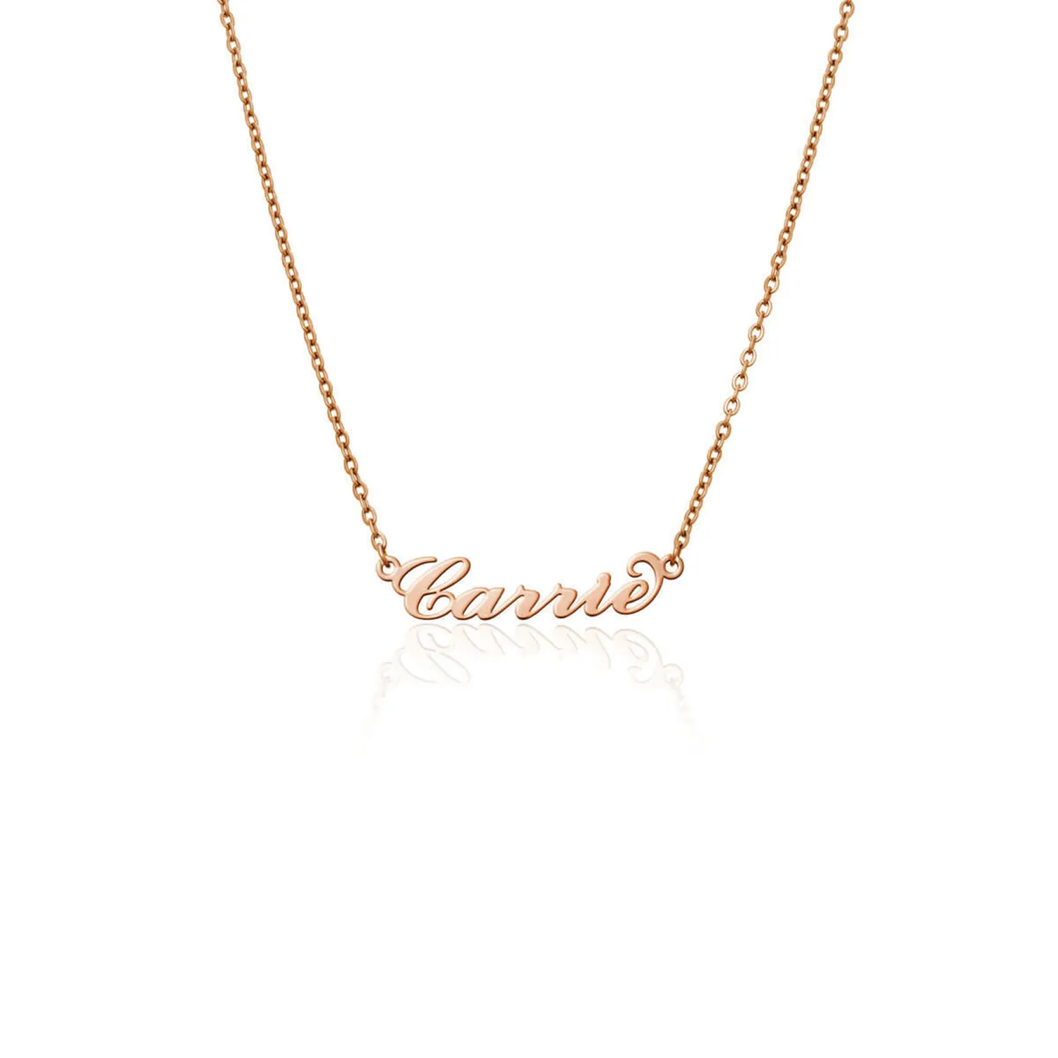 Carrie Name Necklace (Rose Gold) sold by Abbott Lyon product image thumbnail 5