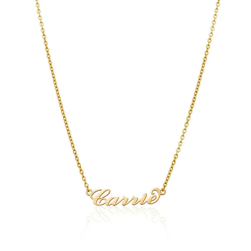 Carrie Name Necklace (Gold) sold by Abbott Lyon
