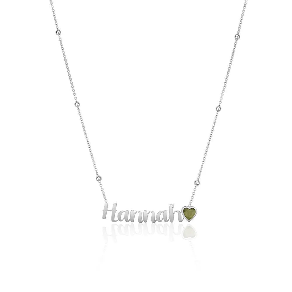 Birthstone Name Necklace (Silver) sold by Abbott Lyon