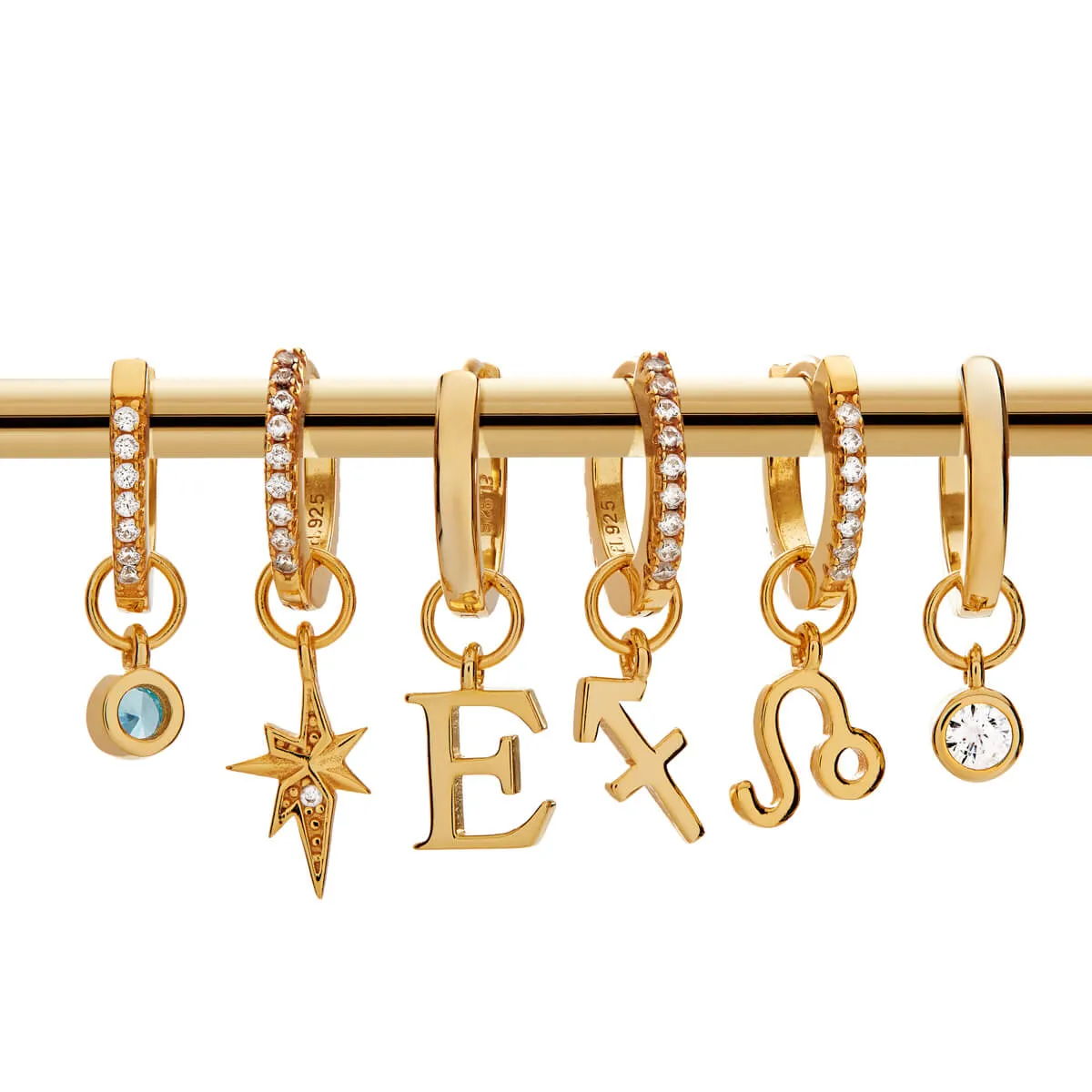 Sterling Silver Starburst Ear Set (Gold) sold by Abbott Lyon product image thumbnail 5