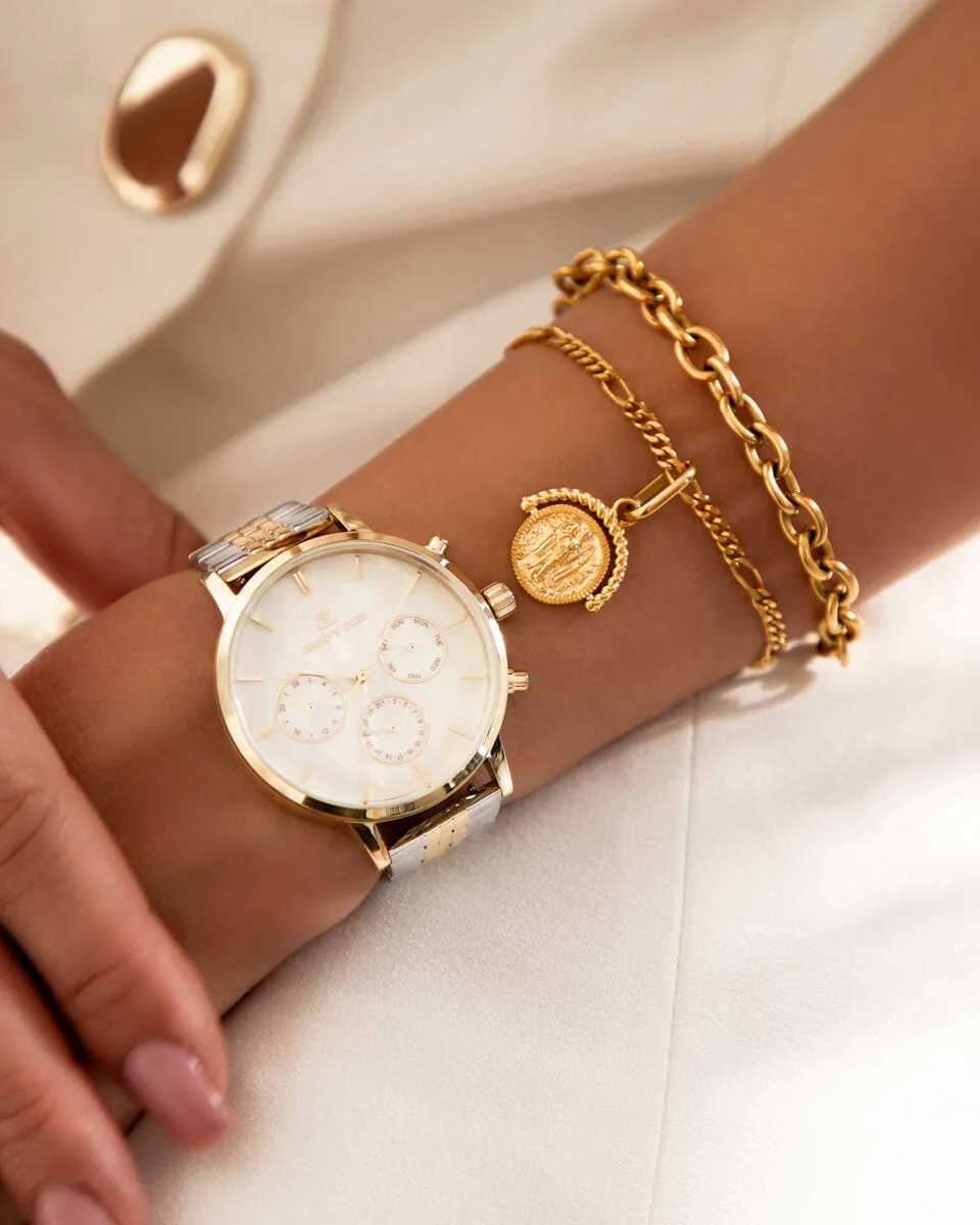 Small Figaro Chain Bracelet (Gold) sold by Abbott Lyon product image thumbnail 4