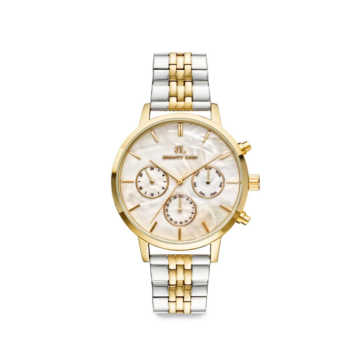 Two Tone Pearl Link Nueva 40 Watch sold by Abbott Lyon