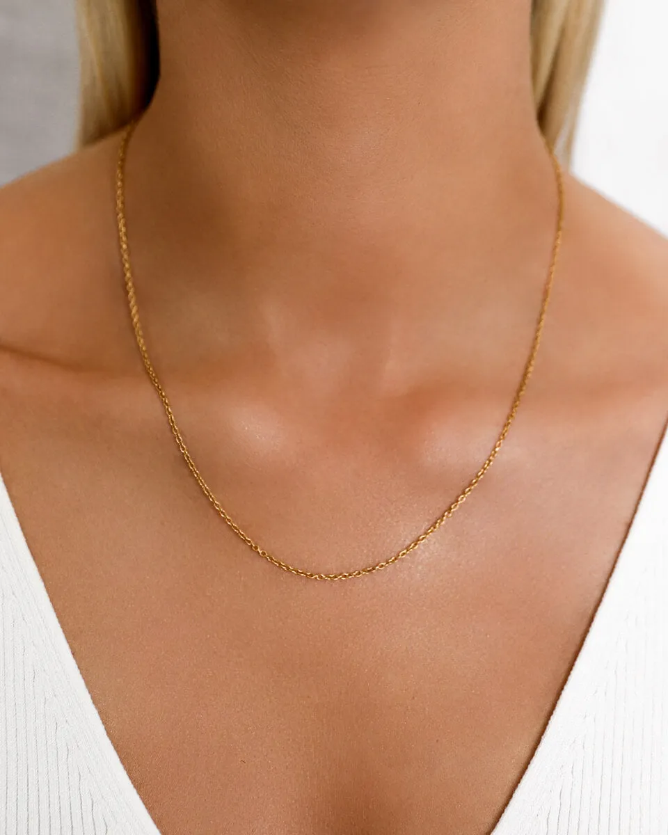 Fine Chain Necklace (Gold) sold by Abbott Lyon product image thumbnail 2