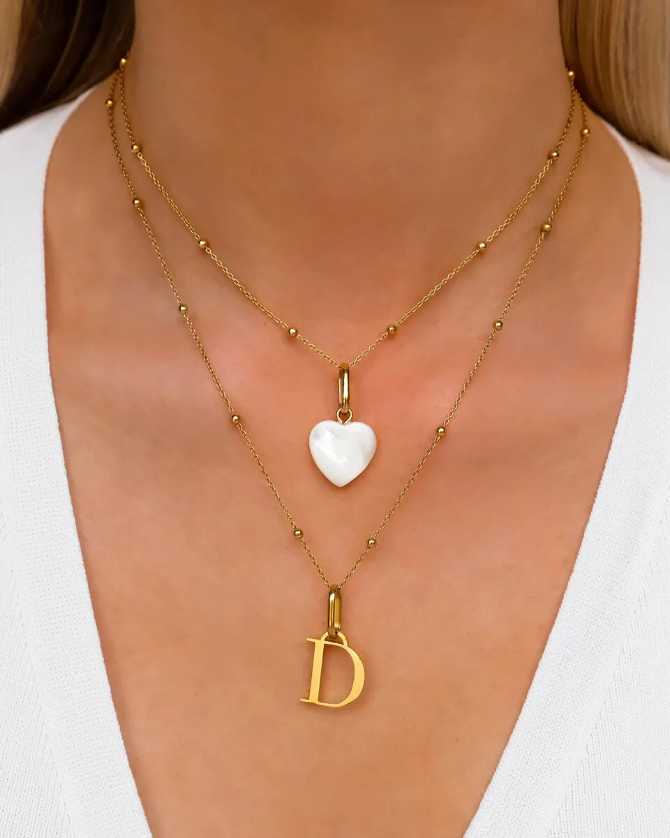 Letter & Birthstone Sphere Chain Layered Set (Gold) sold by Abbott Lyon product image thumbnail 2