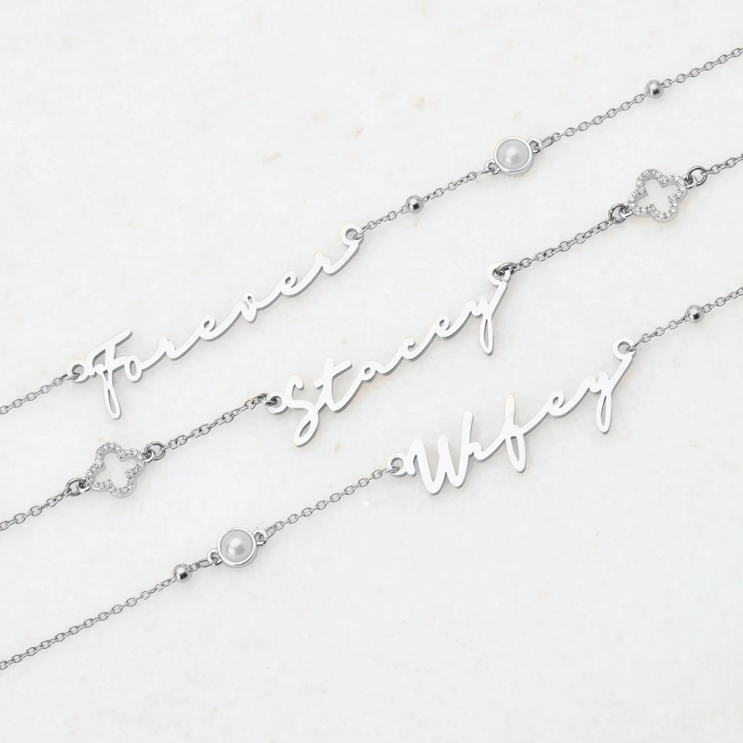 Signature Name Bracelet (Silver) sold by Abbott Lyon product image thumbnail 5