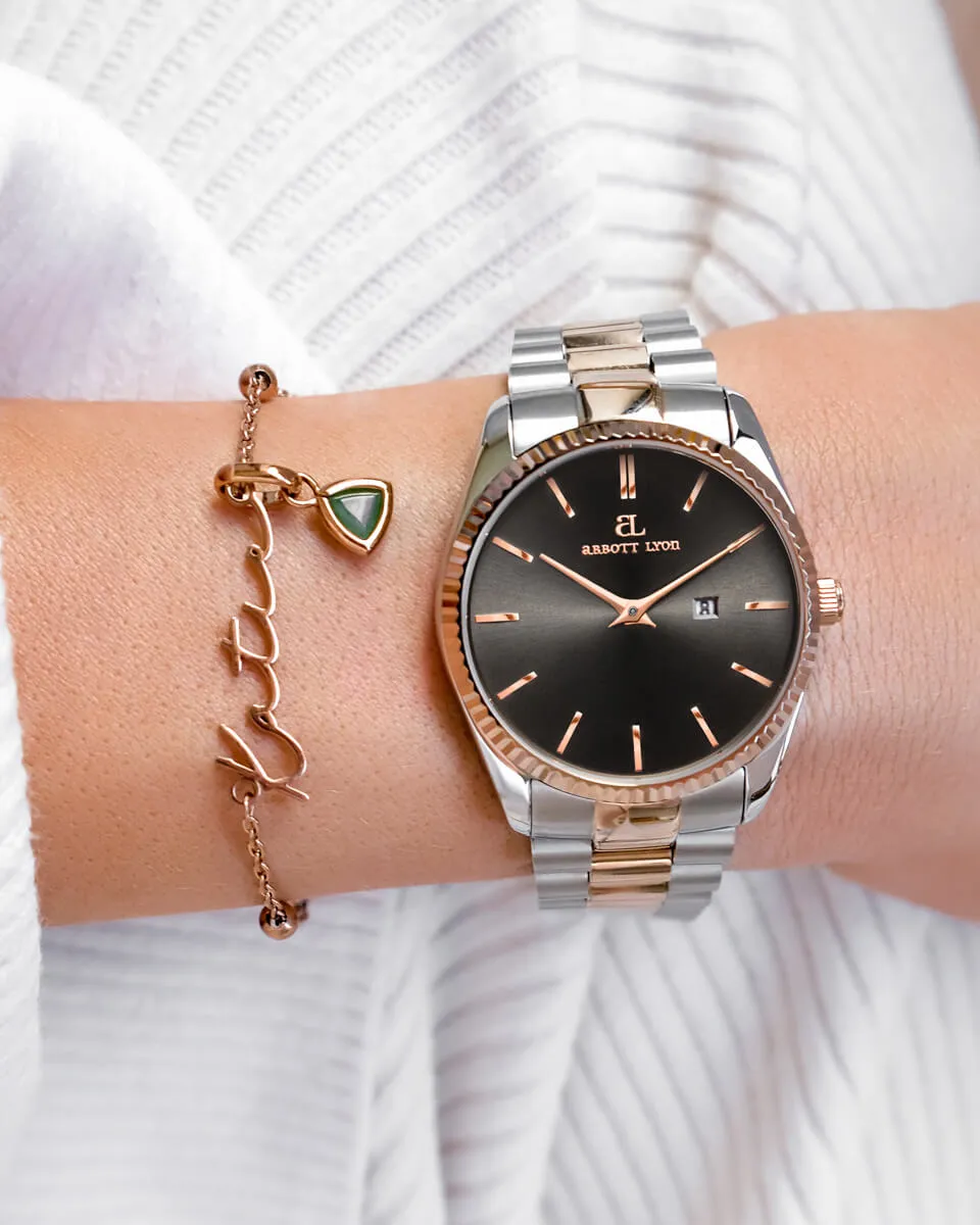 Signature Name Bracelet (Rose Gold) sold by Abbott Lyon product image thumbnail 2