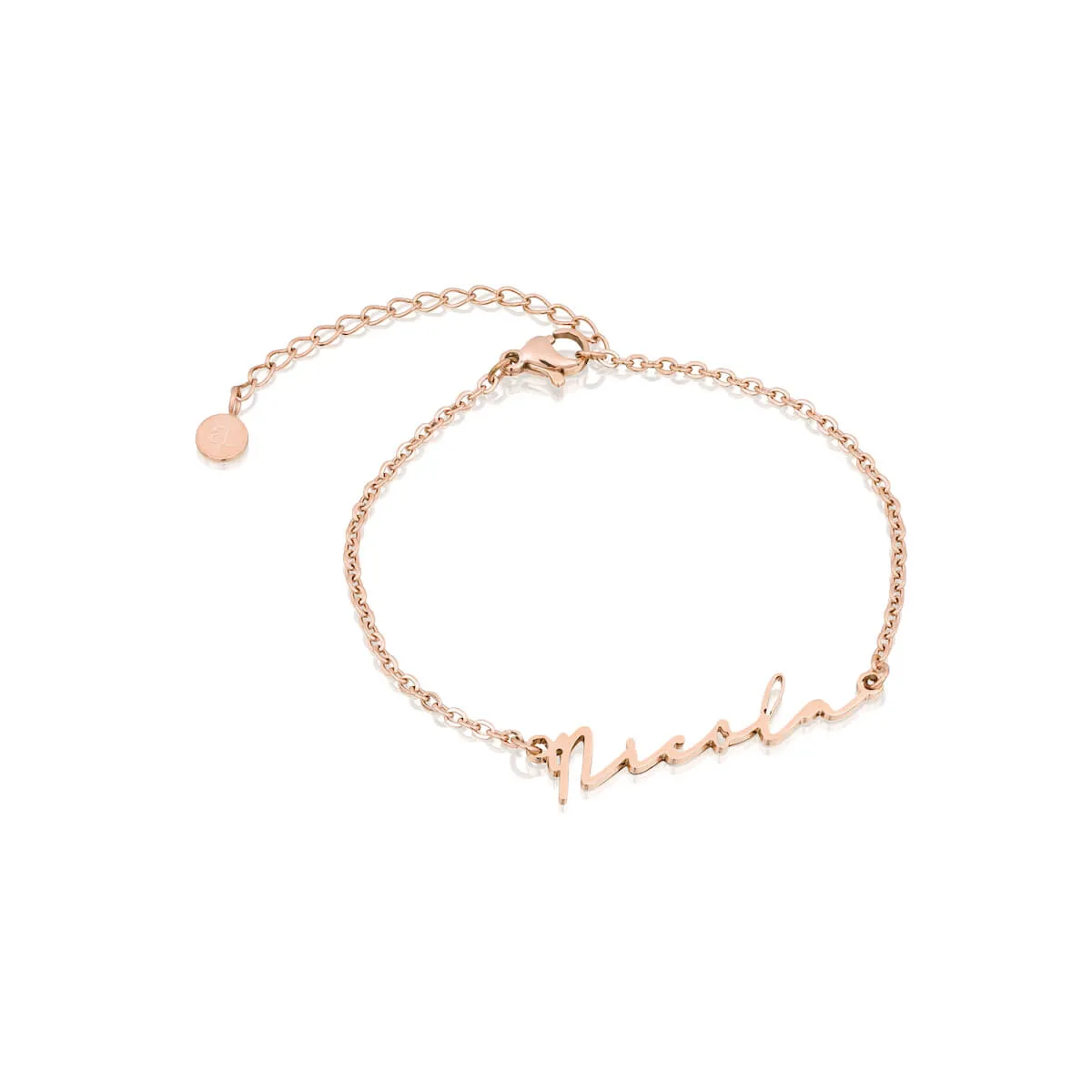 Signature Name Bracelet (Rose Gold) sold by Abbott Lyon