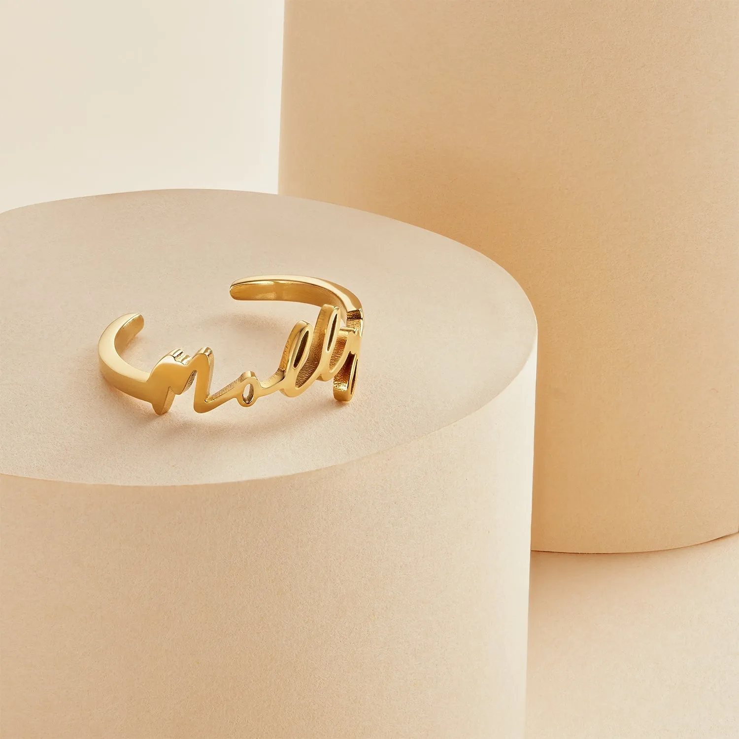 Signature Name Ring (Gold) sold by Abbott Lyon product image thumbnail 3