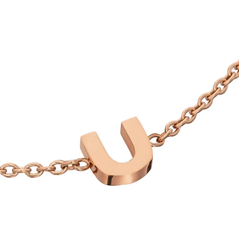 Birthstone & Made Mine Letter Bracelet (Rose Gold) sold by Abbott Lyon product image thumbnail 5