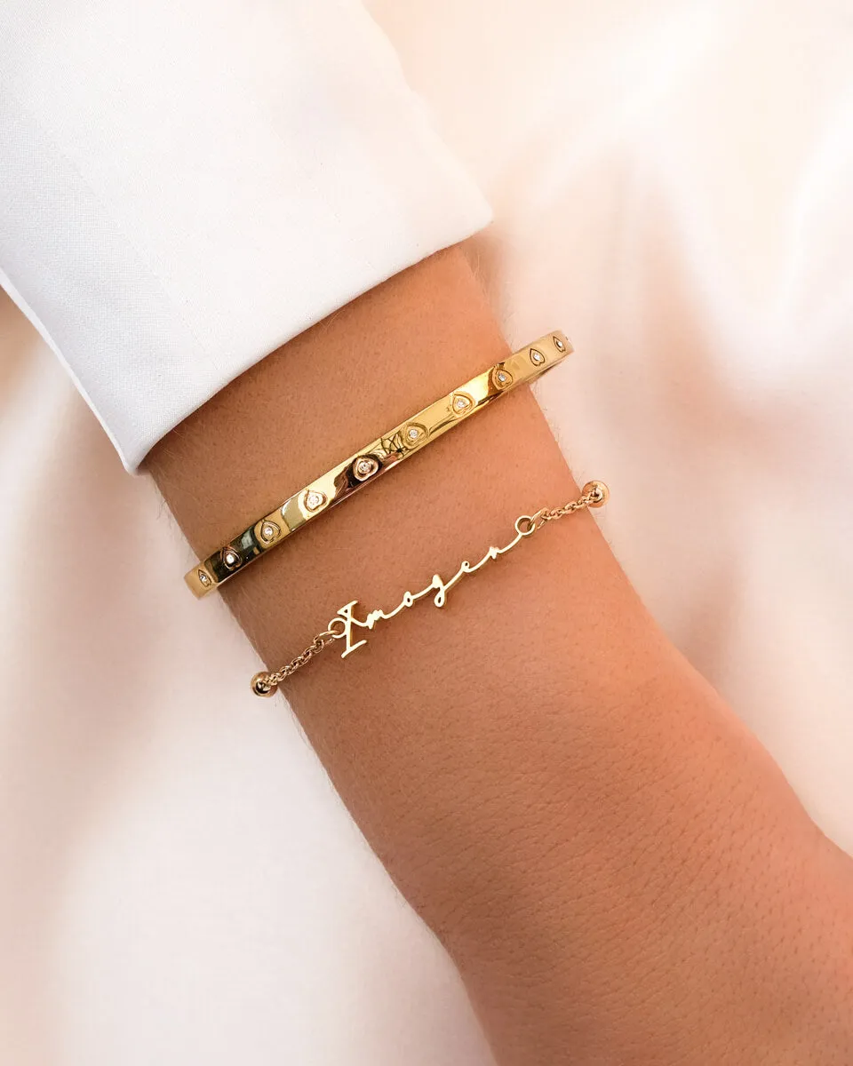 Signature Name Bracelet (Gold) sold by Abbott Lyon product image thumbnail 3