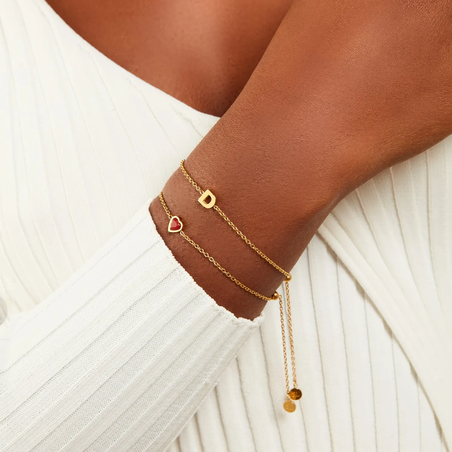 Initial Bracelet (Gold) sold by Abbott Lyon product image thumbnail 3