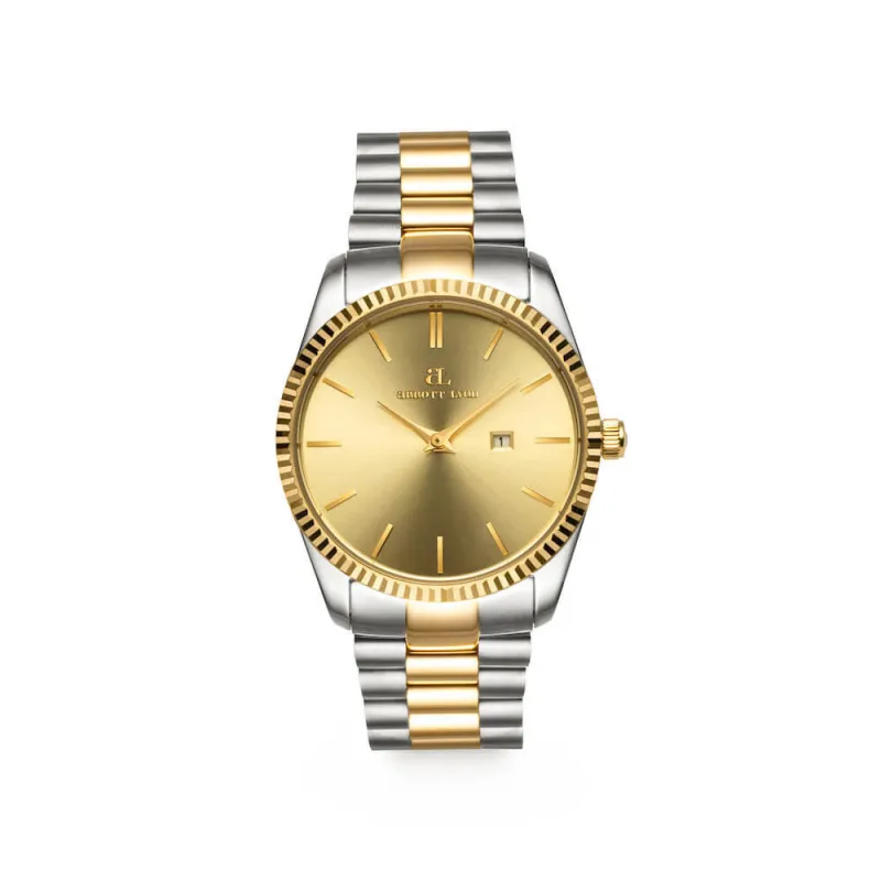 Silver Chain Champagne Belgravia 36 Watch made by Abbott Lyon