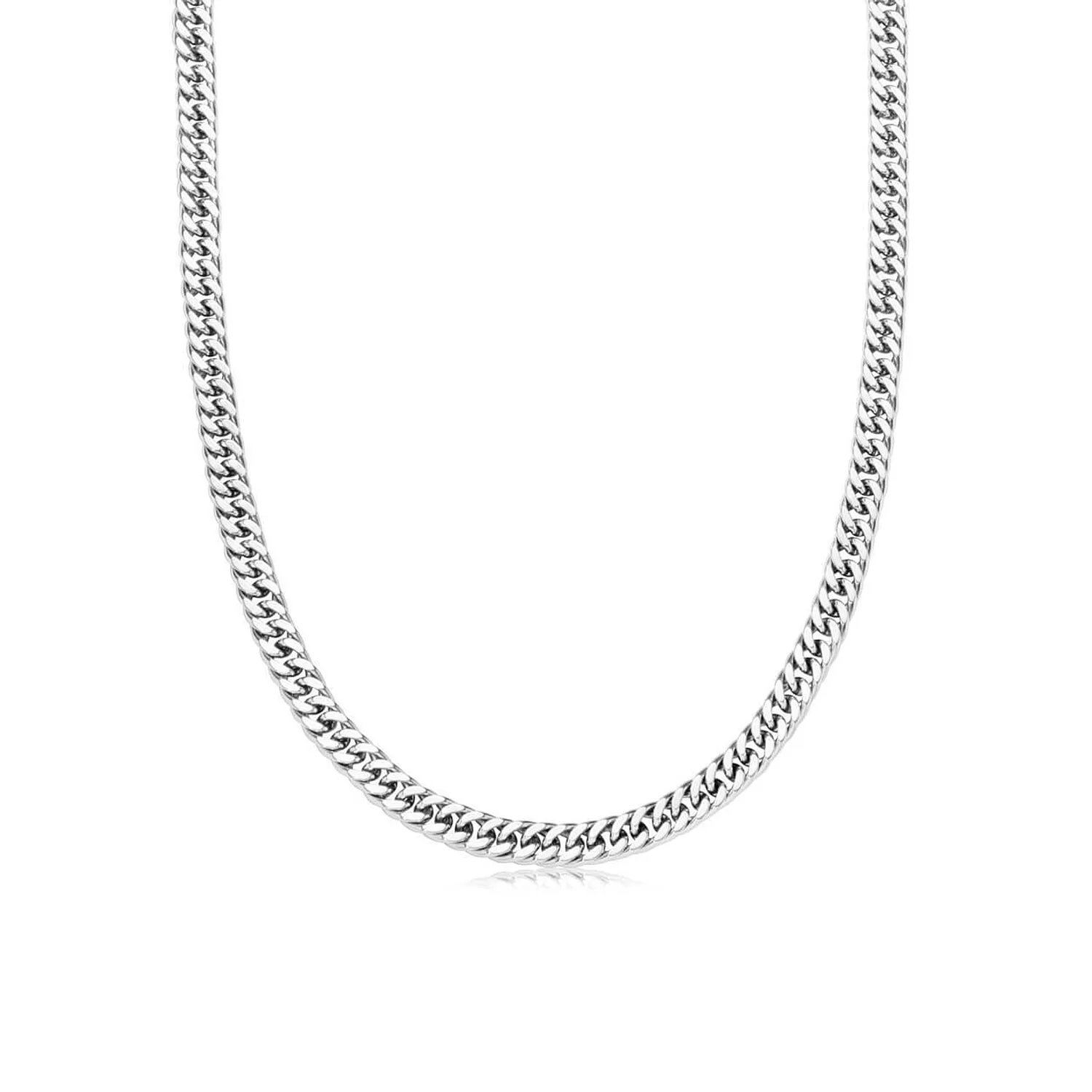 Curb Chain Necklace (Silver) sold by Abbott Lyon product image thumbnail 3