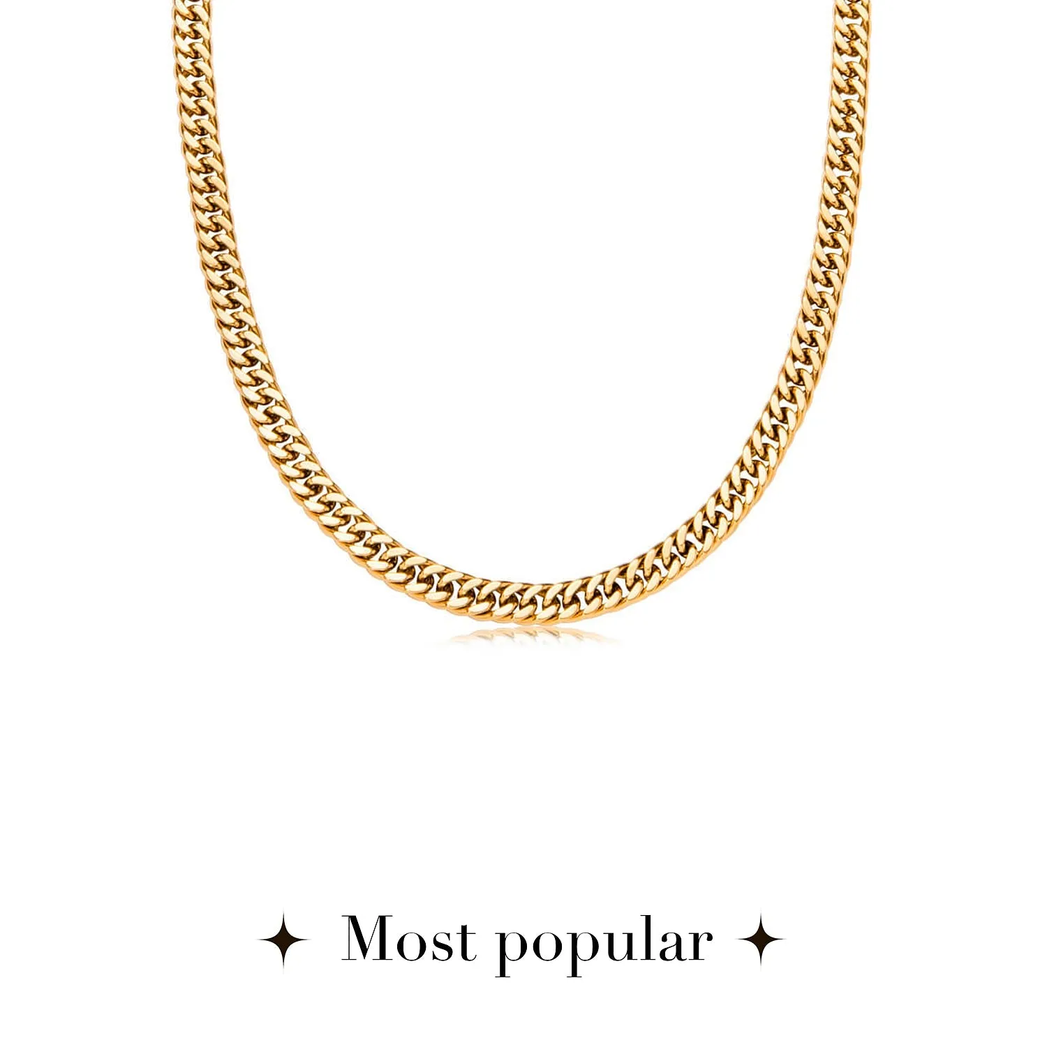Curb Chain Necklace (Gold) sold by Abbott Lyon product image thumbnail 2
