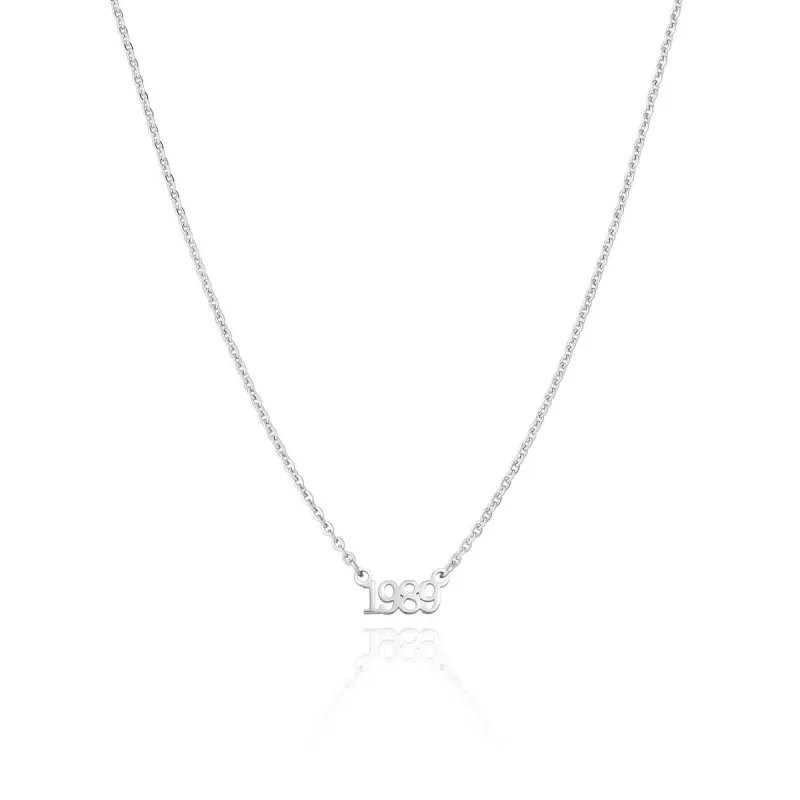 Editorial Date Necklace (Silver) sold by Abbott Lyon