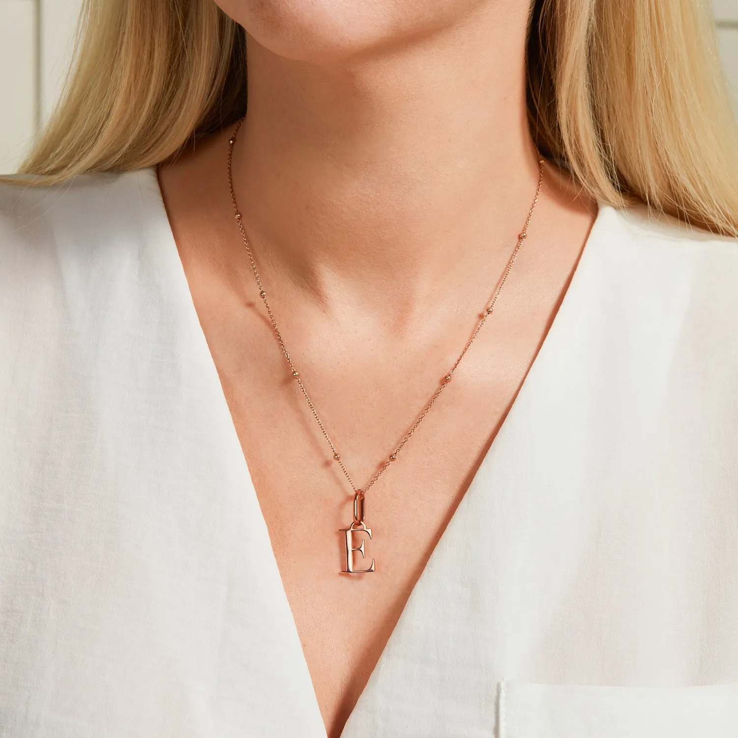 Initial Necklace (Rose Gold) sold by Abbott Lyon product image thumbnail 2