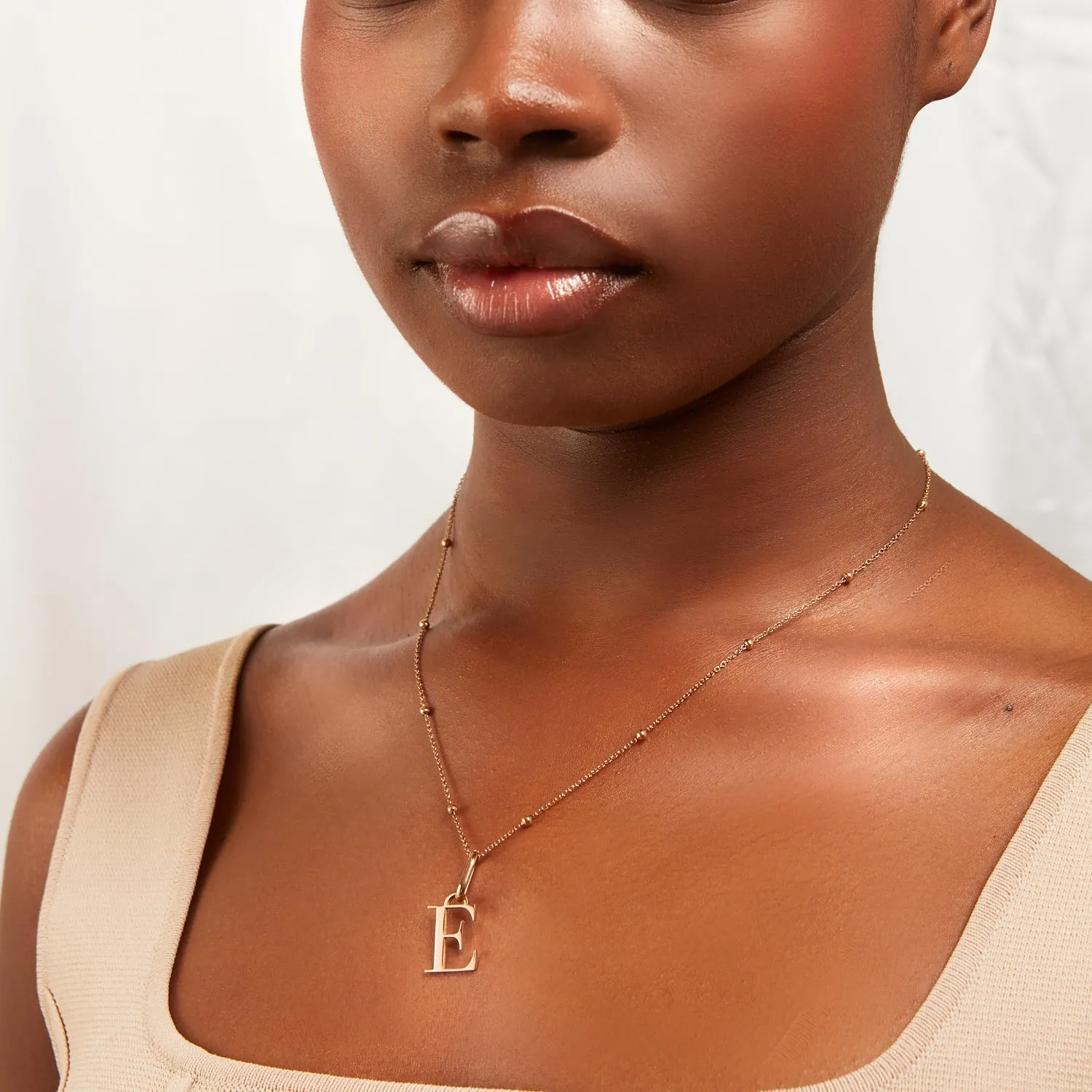 Initial Necklace (Rose Gold) sold by Abbott Lyon product image thumbnail 4