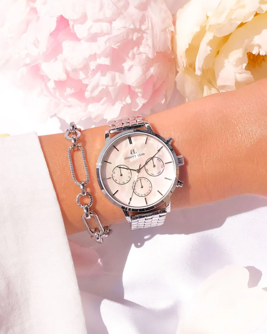 Silver Pearl Link Nueva 40 Watch sold by Abbott Lyon product image thumbnail 2