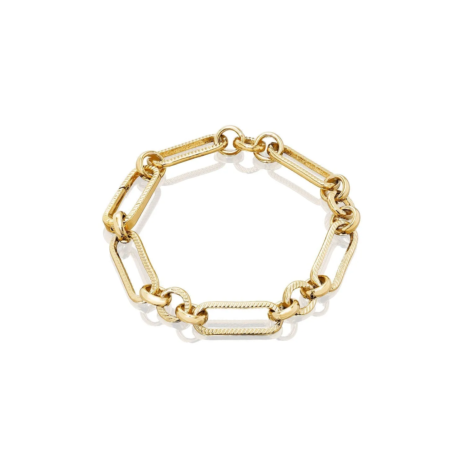 Figaro Chain Bracelet (Gold) sold by Abbott Lyon product image thumbnail 5