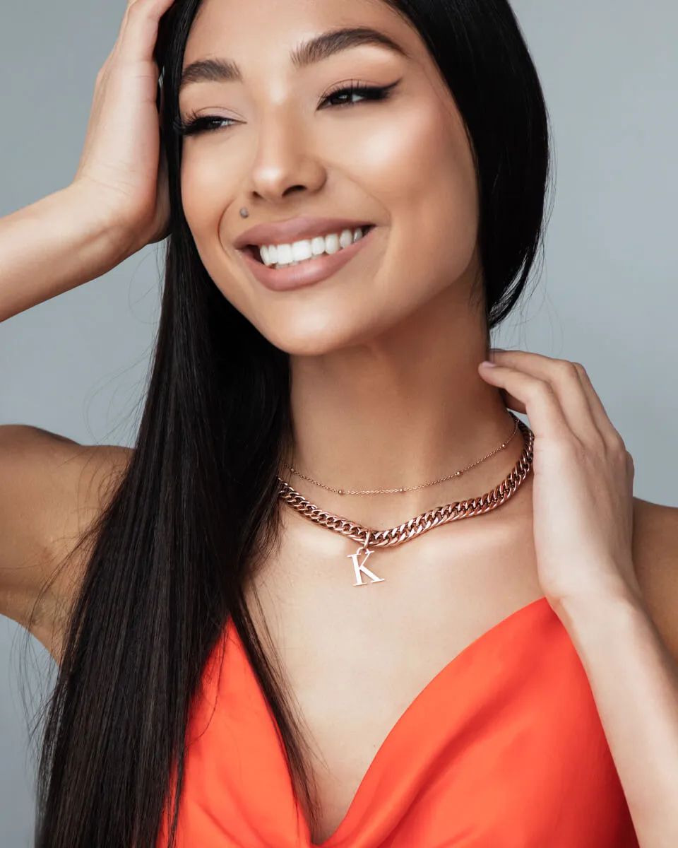 Letter Pendant (Rose Gold) sold by Abbott Lyon product image thumbnail 4