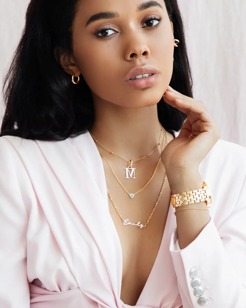 Letter Pendant (Gold) sold by Abbott Lyon product image thumbnail 3