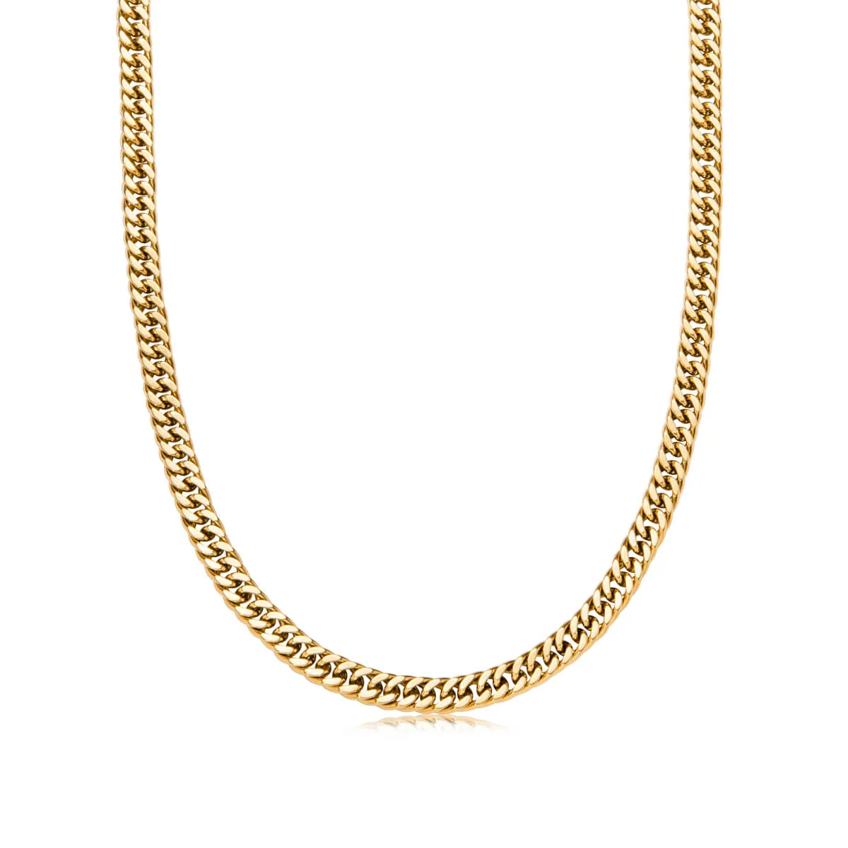 Curb Chain Necklace 18 in (Gold) sold by Abbott Lyon