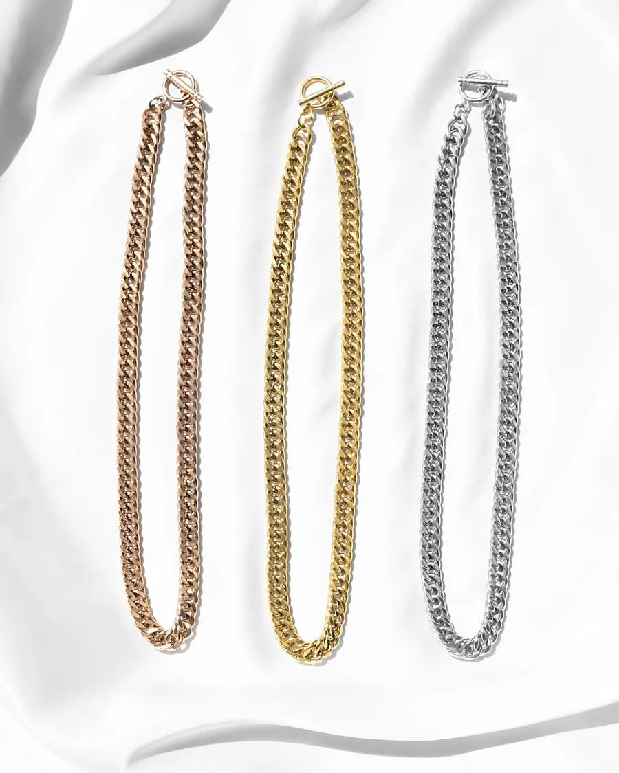 Curb Chain Necklace 18 in (Gold) sold by Abbott Lyon product image thumbnail 3