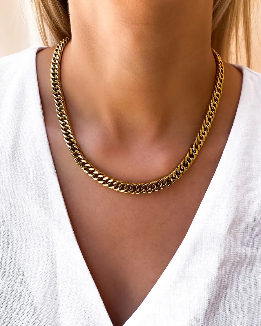 Curb Chain Necklace 18 in (Gold) sold by Abbott Lyon product image thumbnail 2