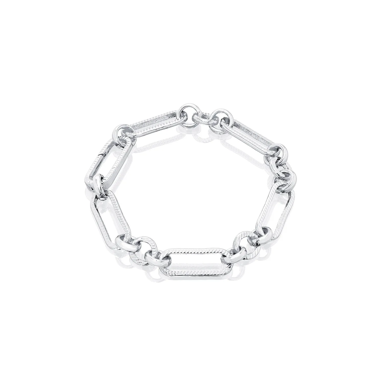 Figaro Chain Bracelet (Silver) sold by Abbott Lyon product image thumbnail 5