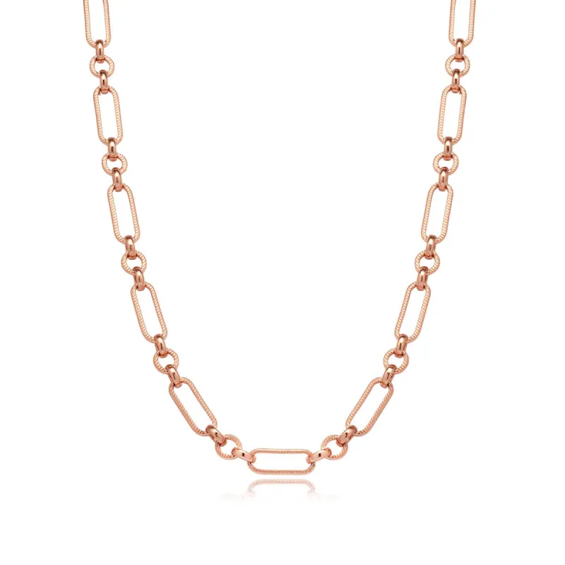 Figaro Chain Necklace (Rose Gold) sold by Abbott Lyon