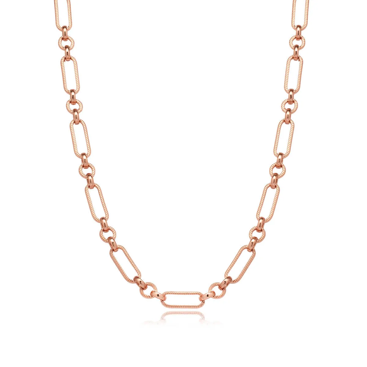 Figaro Chain Necklace (Rose Gold) sold by Abbott Lyon