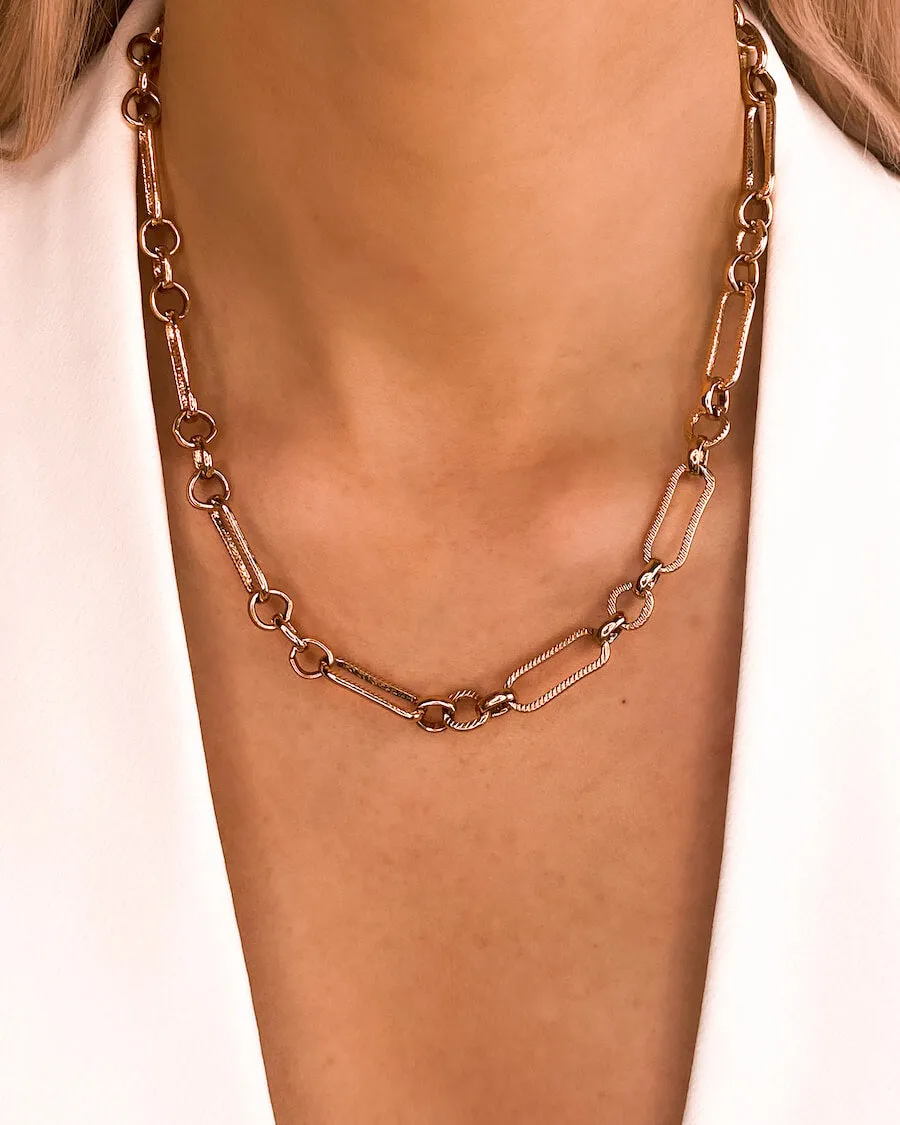 Figaro Chain Necklace (Rose Gold) sold by Abbott Lyon product image thumbnail 3