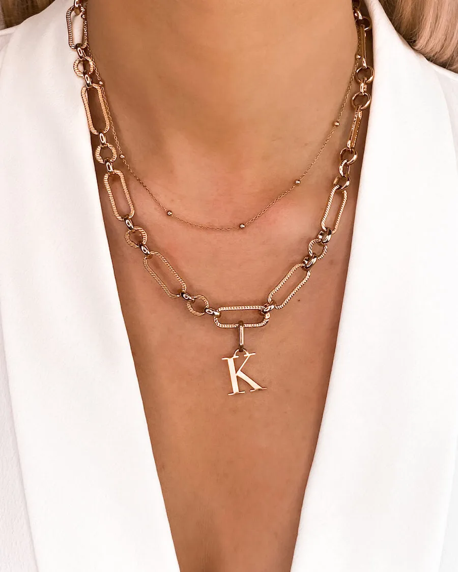 Figaro Chain Necklace (Rose Gold) sold by Abbott Lyon product image thumbnail 4