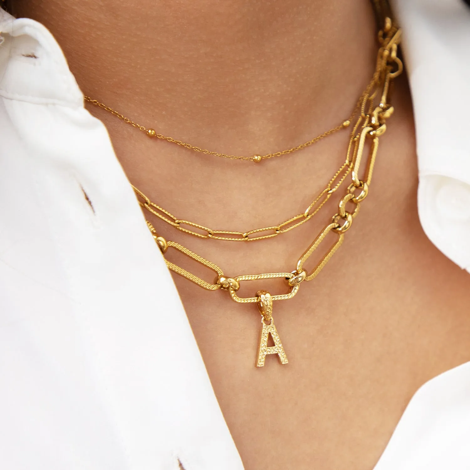 Figaro Chain Necklace (Gold) sold by Abbott Lyon product image thumbnail 3