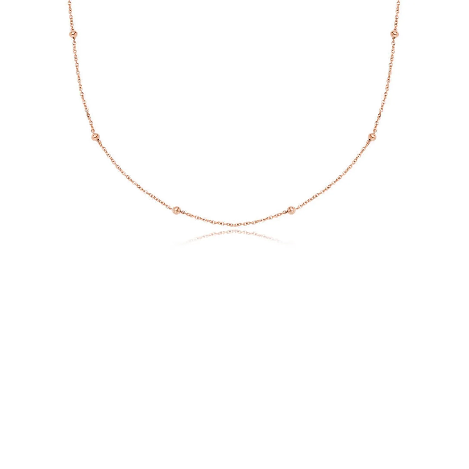Sphere Chain Necklace (Rose Gold) sold by Abbott Lyon product image thumbnail 5