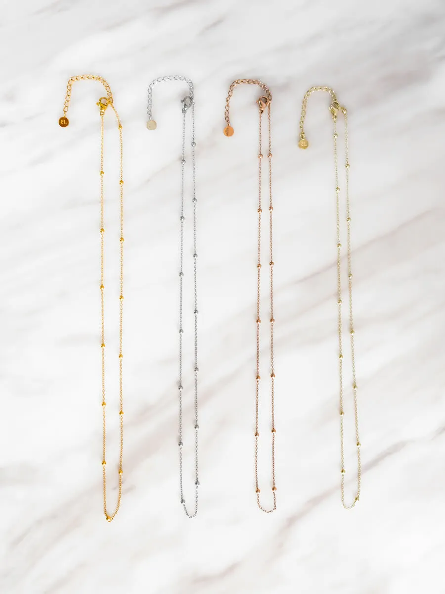 Sphere Chain Necklace (Rose Gold) sold by Abbott Lyon product image thumbnail 4