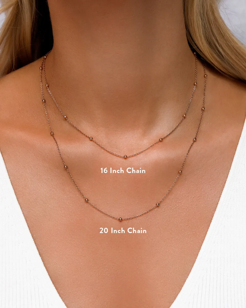 Sphere Chain Necklace (Rose Gold) sold by Abbott Lyon product image thumbnail 2