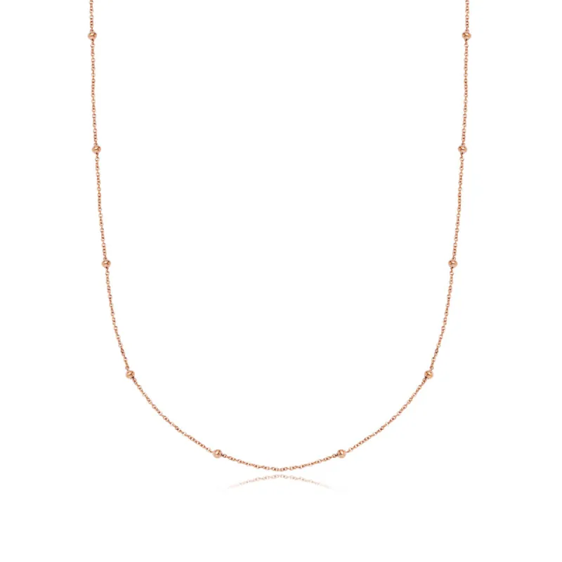 Sphere Chain Necklace (Rose Gold) sold by Abbott Lyon