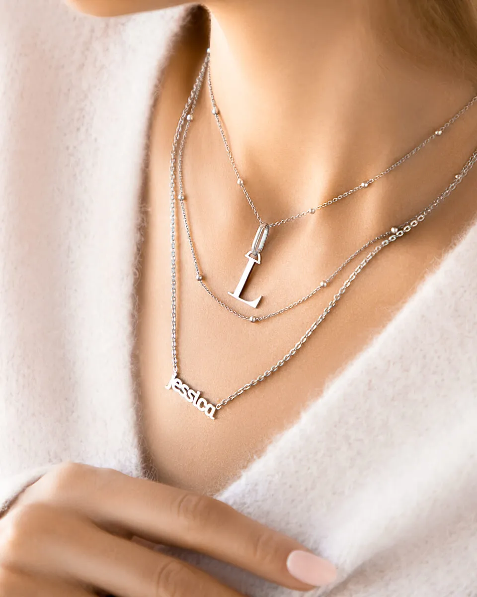 Sphere Chain Necklace (Silver) sold by Abbott Lyon product image thumbnail 4