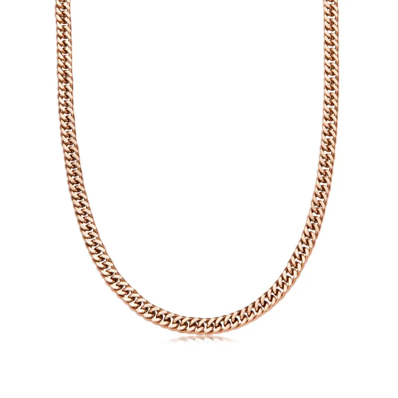 Curb Chain Necklace (Rose Gold) sold by Abbott Lyon