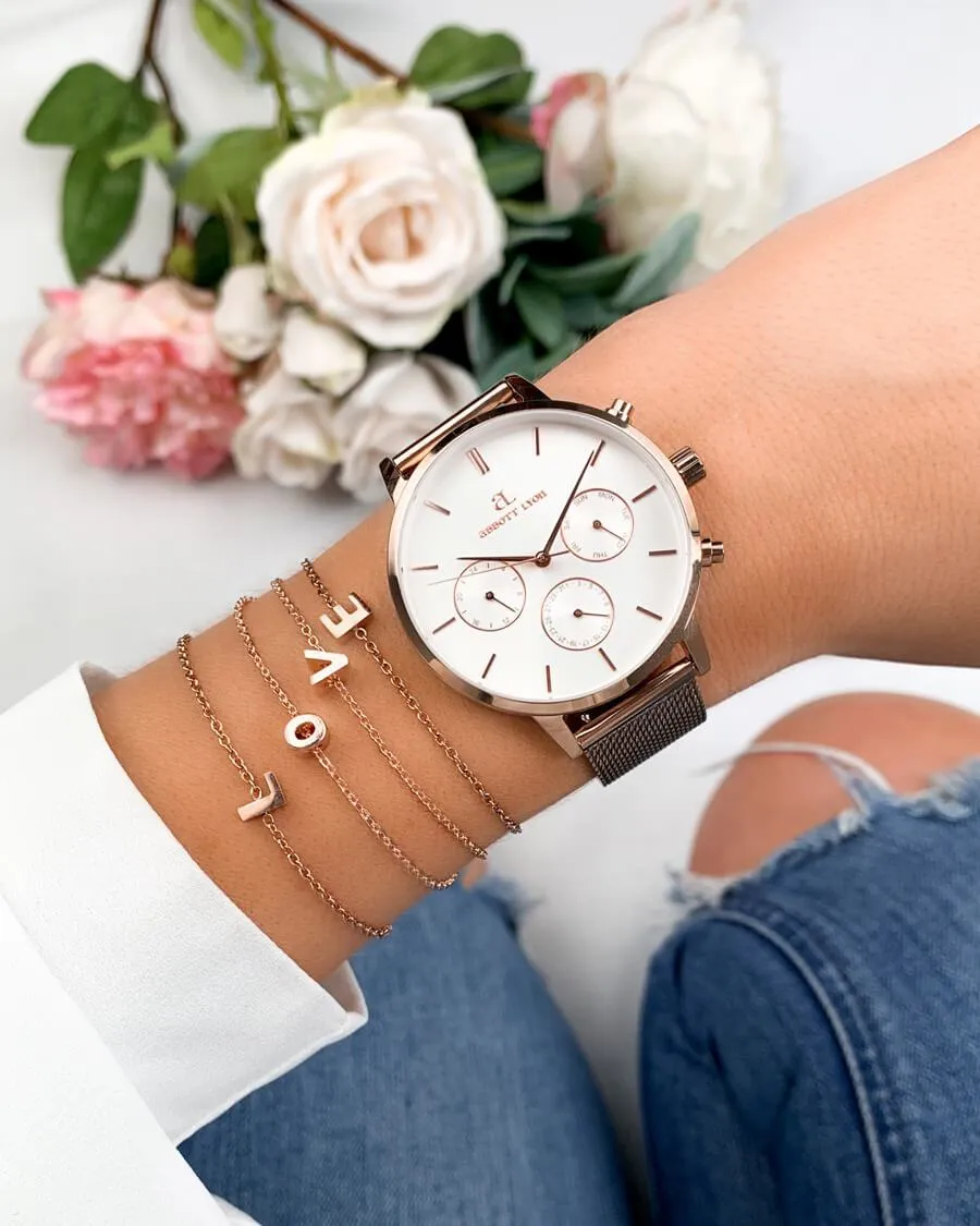 Initial Bracelet (Rose Gold) sold by Abbott Lyon product image thumbnail 2