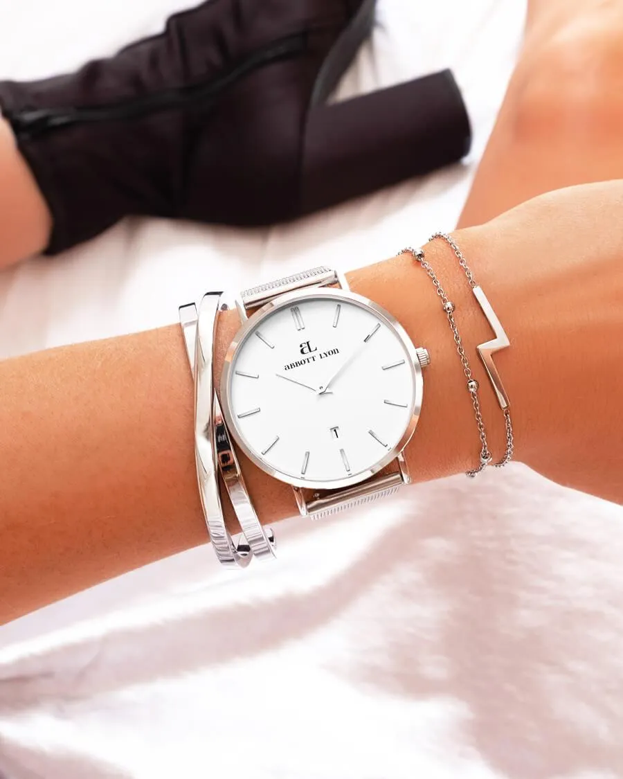 Silver Chain White Kensington 40 Watch sold by Abbott Lyon product image thumbnail 2