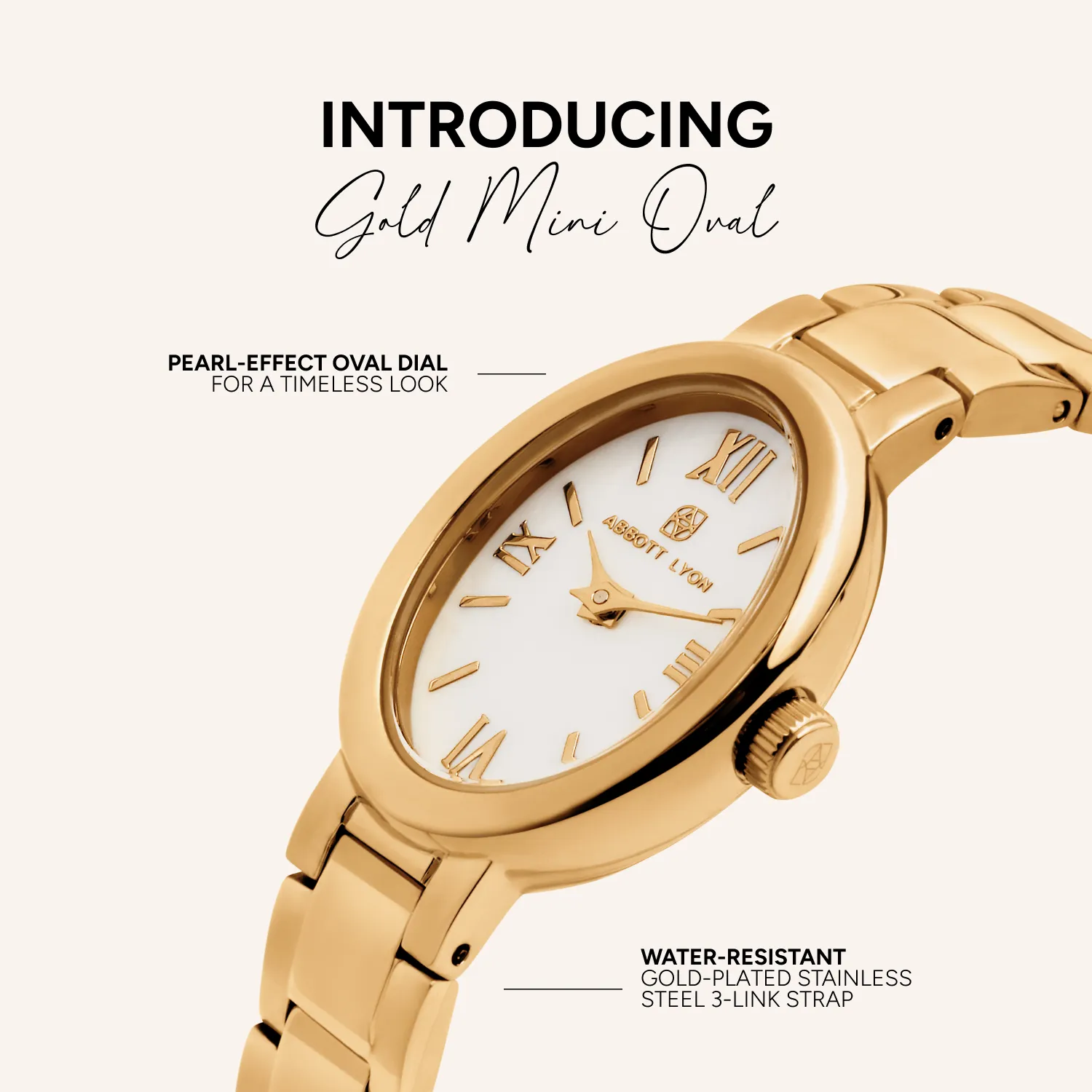 Monroe Oval Watch (Gold) sold by Abbott Lyon product image thumbnail 4