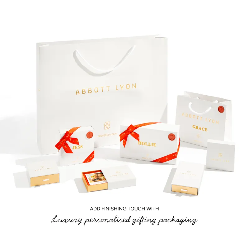 Floating Heart Birthstone Necklace (Gold) sold by Abbott Lyon