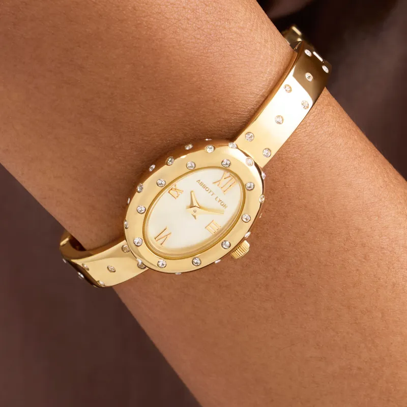 Polka Dot Crystal Watch (Gold) sold by Abbott Lyon