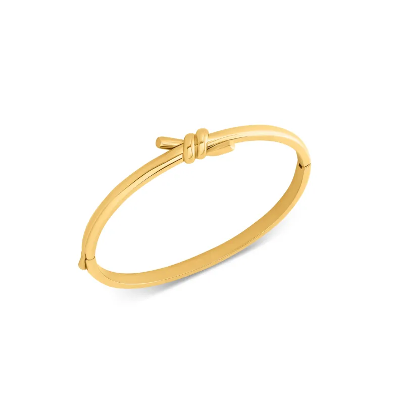 Twisted Knot Bangle (Gold) sold by Abbott Lyon