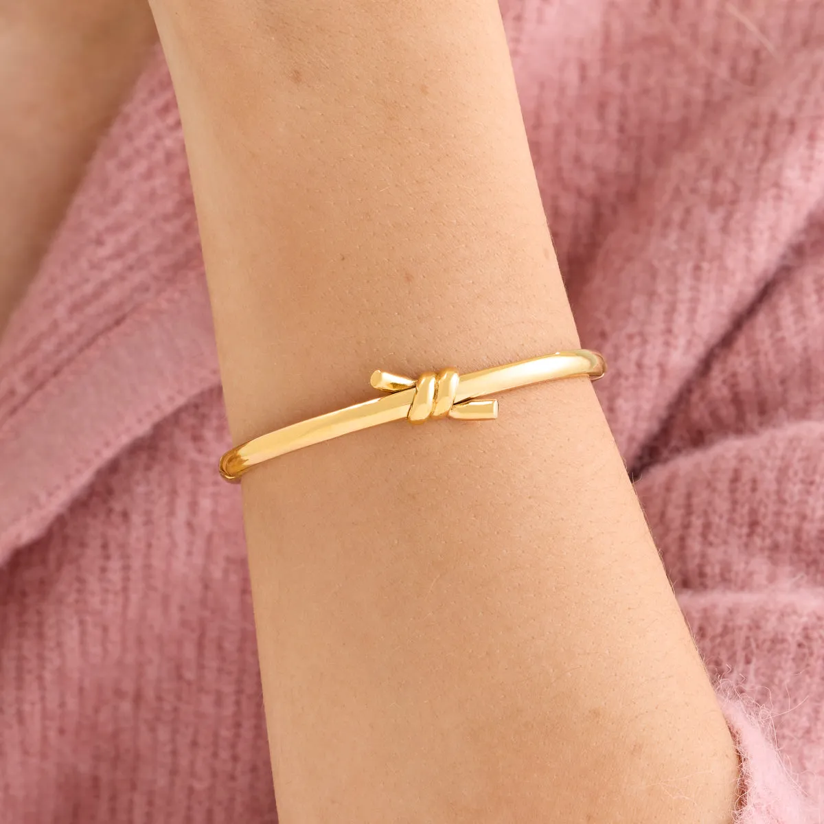 Twisted Knot Bangle (Gold) sold by Abbott Lyon product image thumbnail 2