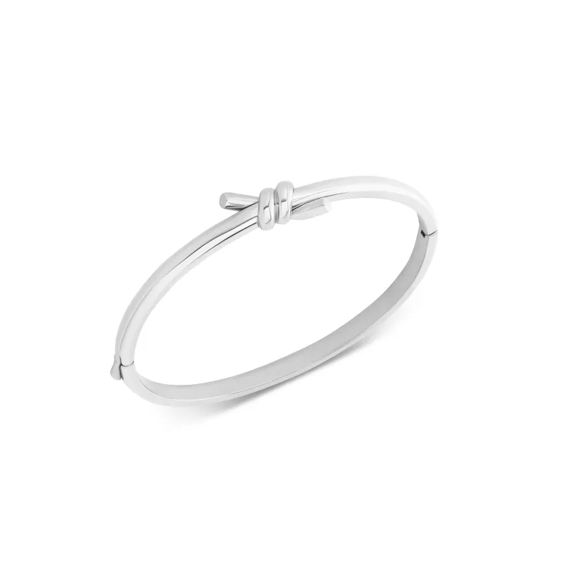 Twisted Knot Bangle (Silver) sold by Abbott Lyon