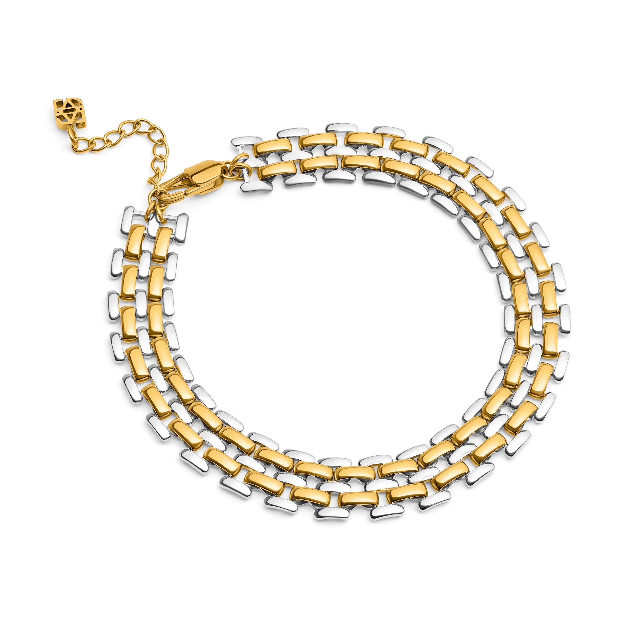 Two Tone Heritage Chain Bracelet sold by Abbott Lyon