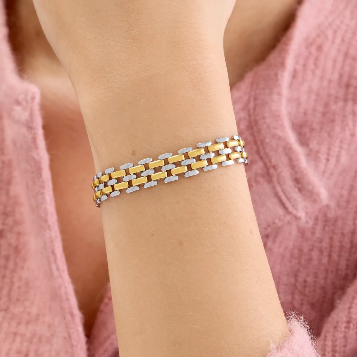 Two Tone Heritage Chain Bracelet sold by Abbott Lyon product image thumbnail 2